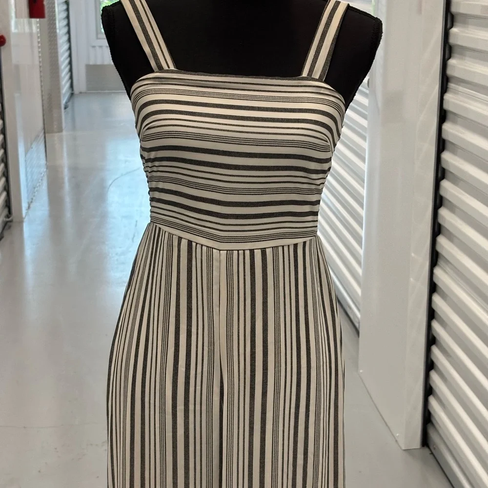 Japna Black and White Midi Jumper Sleeveless - Picture 2 of 9